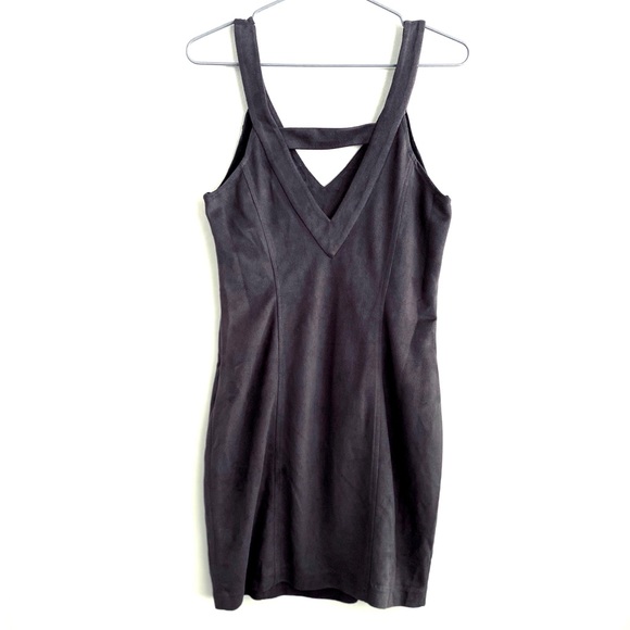 BEBE Dark Sued textured Dress / Long top S/Medium - Picture 7 of 7